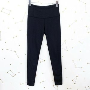 VS Sport • Black High Rise Spell Out Logo Knockout Leggings